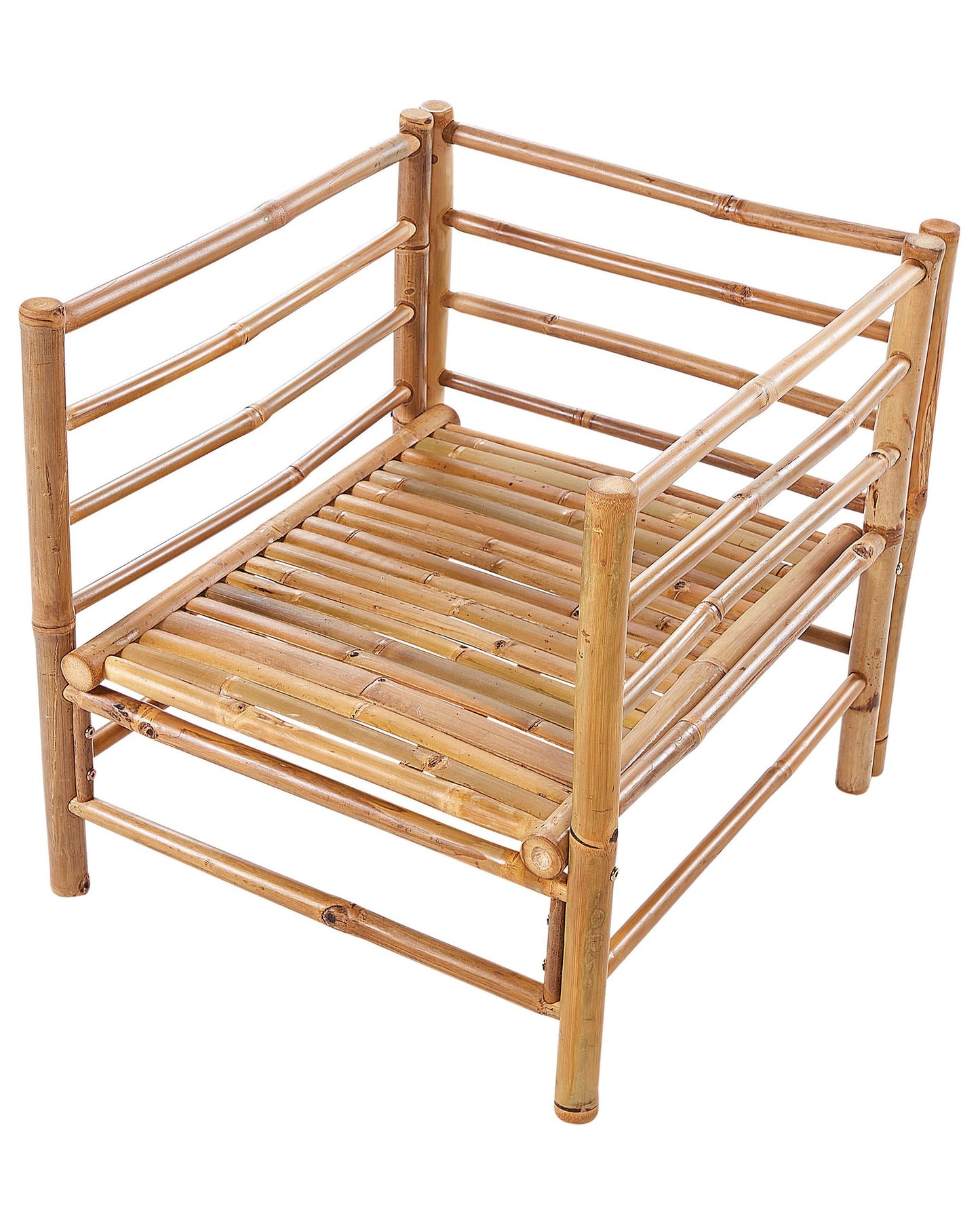 Garden Armchair CERRETO Bamboo Wood Taupe