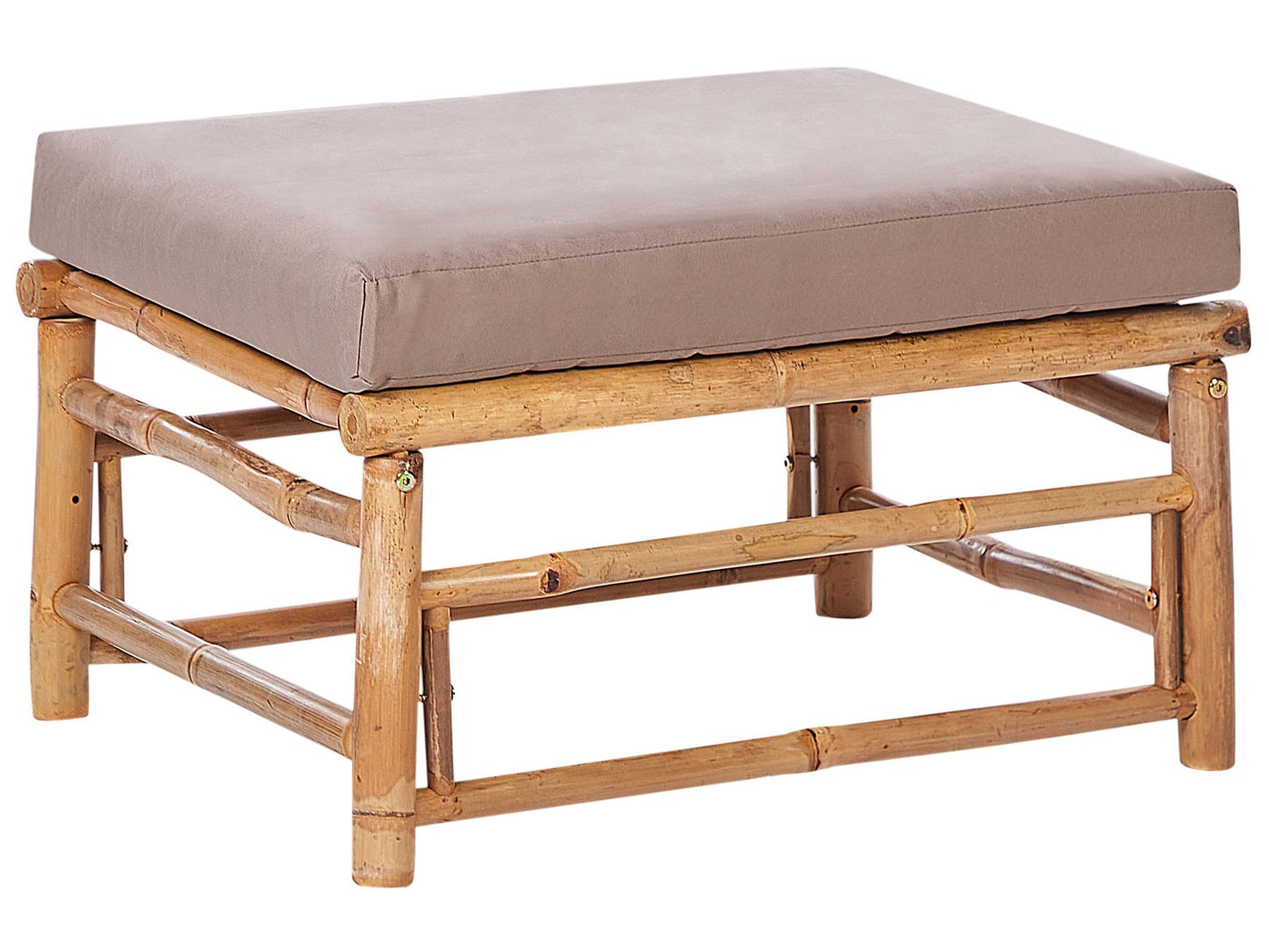 garden lounge set with table 6 seater cerreto left hand bamboo wood taupe