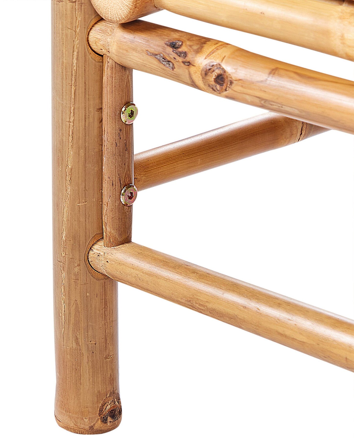 Garden Corner Section CERRETO Bamboo Wood Off-White