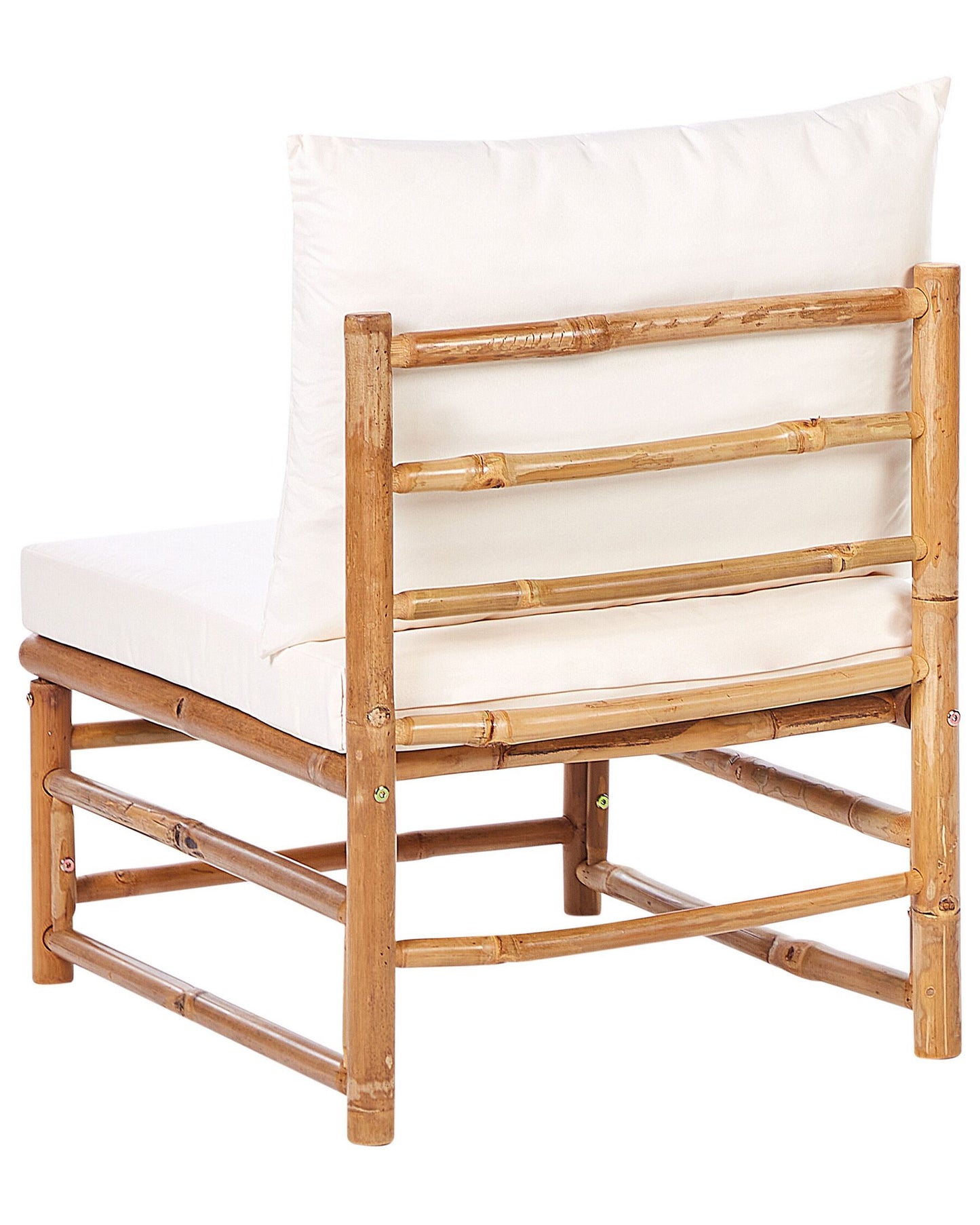 Garden 1-Seat Section CERRETO Bamboo Wood Off-White