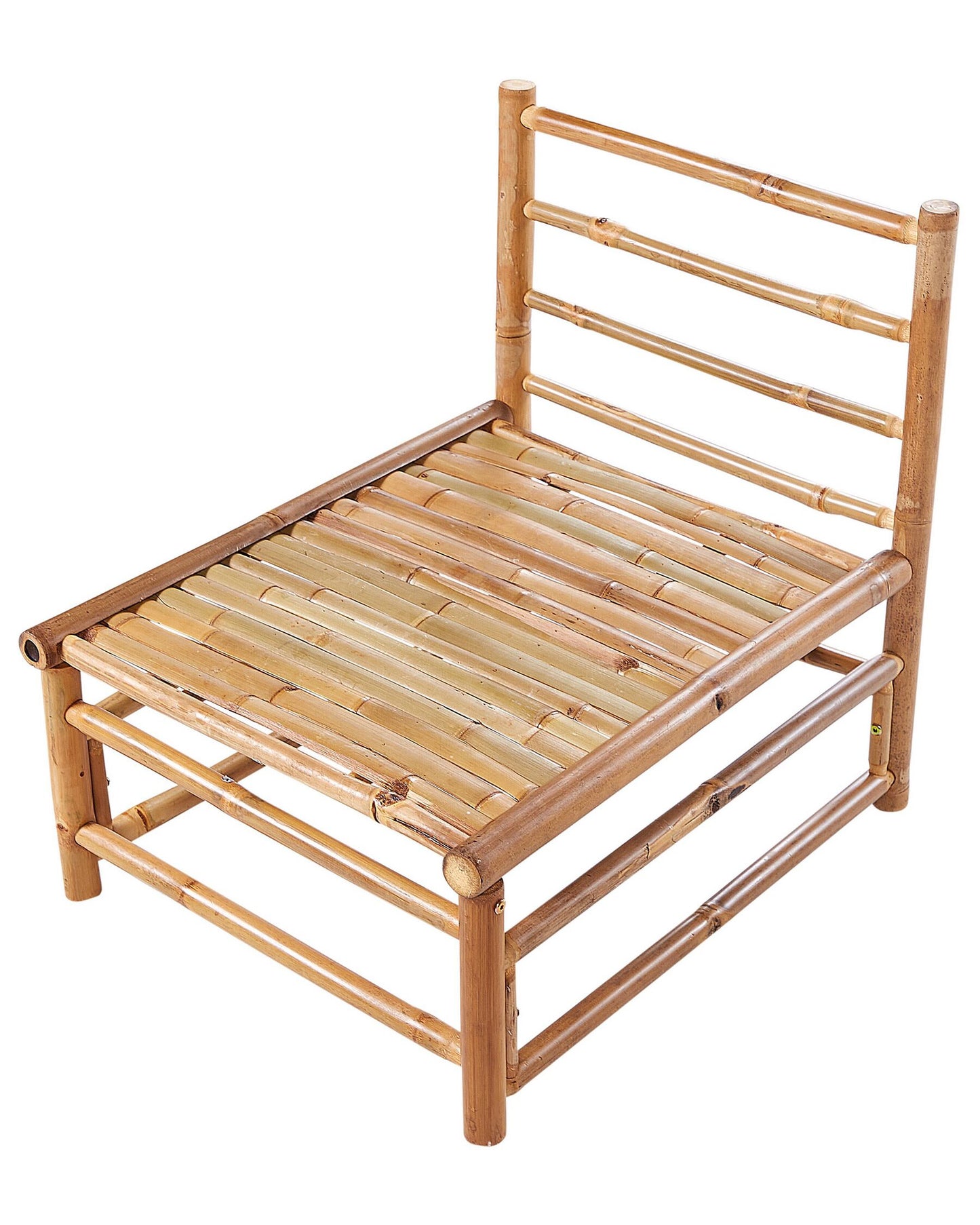 Garden 1-Seat Section CERRETO Bamboo Wood Off-White