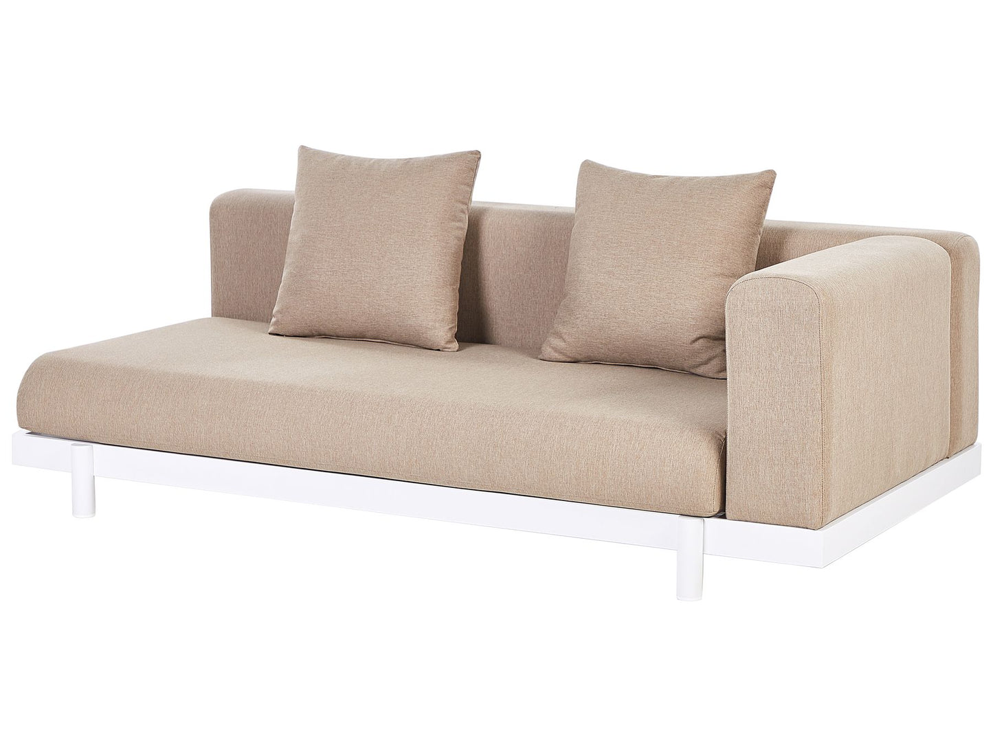 Garden Corner Sofa with Table 5 Seater MISSANELLO Beige