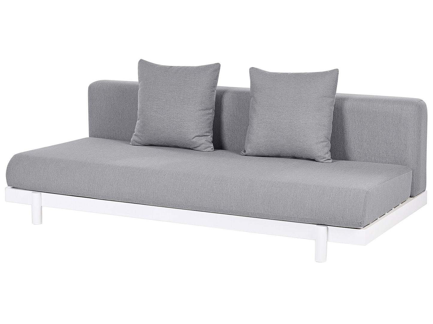 Garden Corner Sofa with Table 5 Seater MISSANELLO Grey