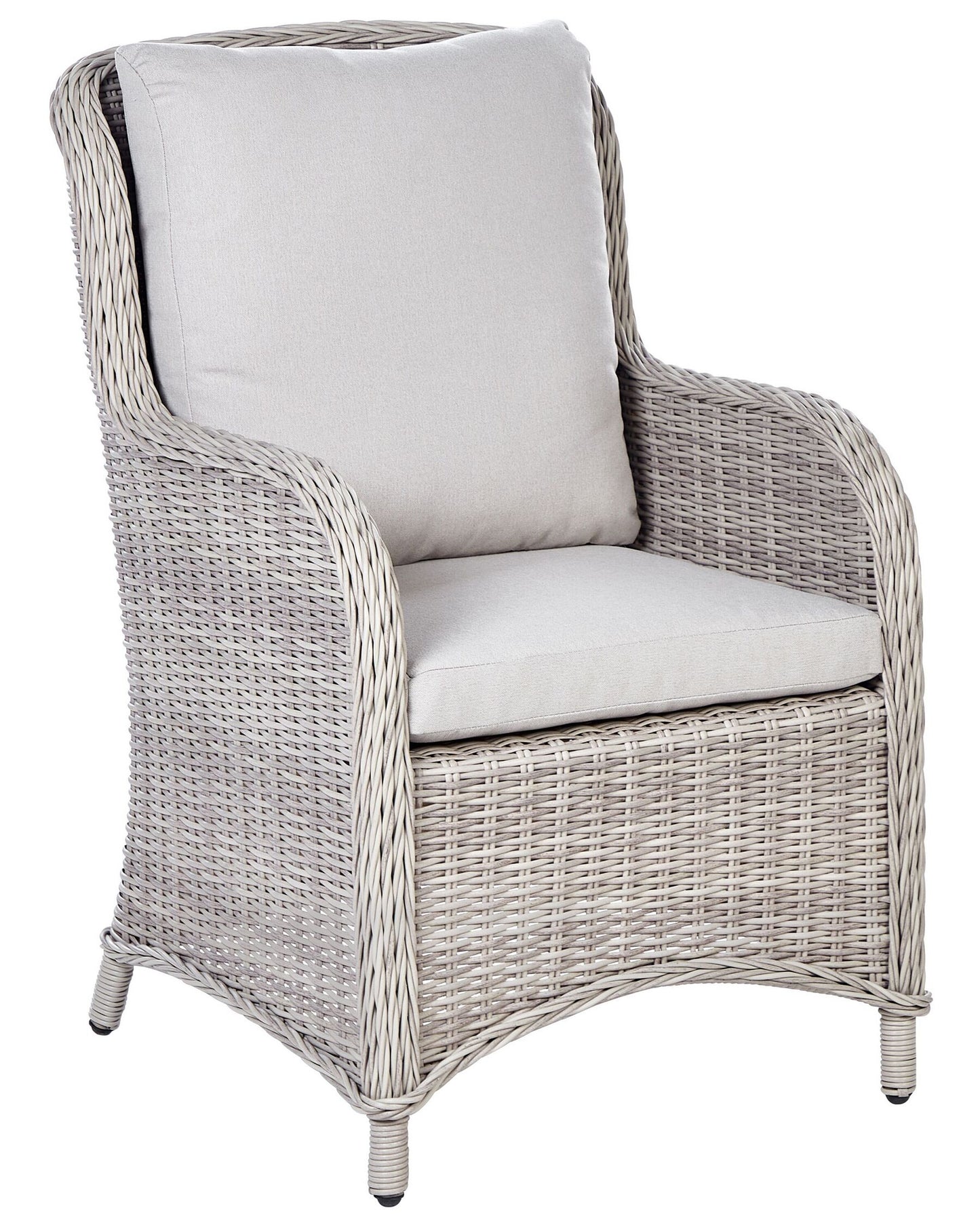 Set of 2 Garden Armchairs CASCAIS PE Rattan Beige