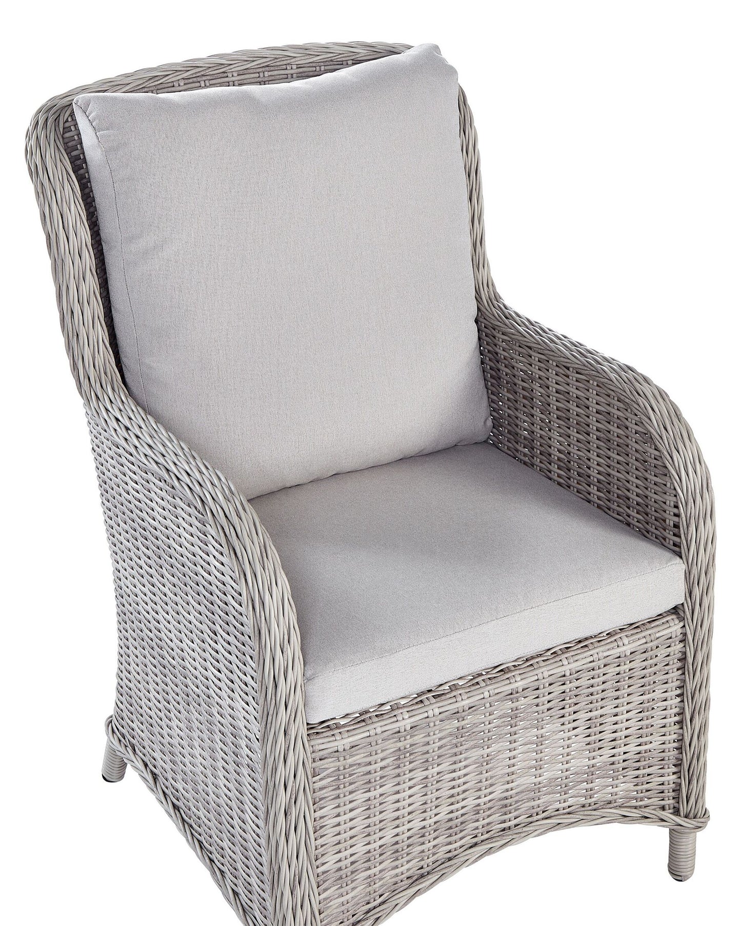 Set of 2 Garden Armchairs CASCAIS PE Rattan Beige