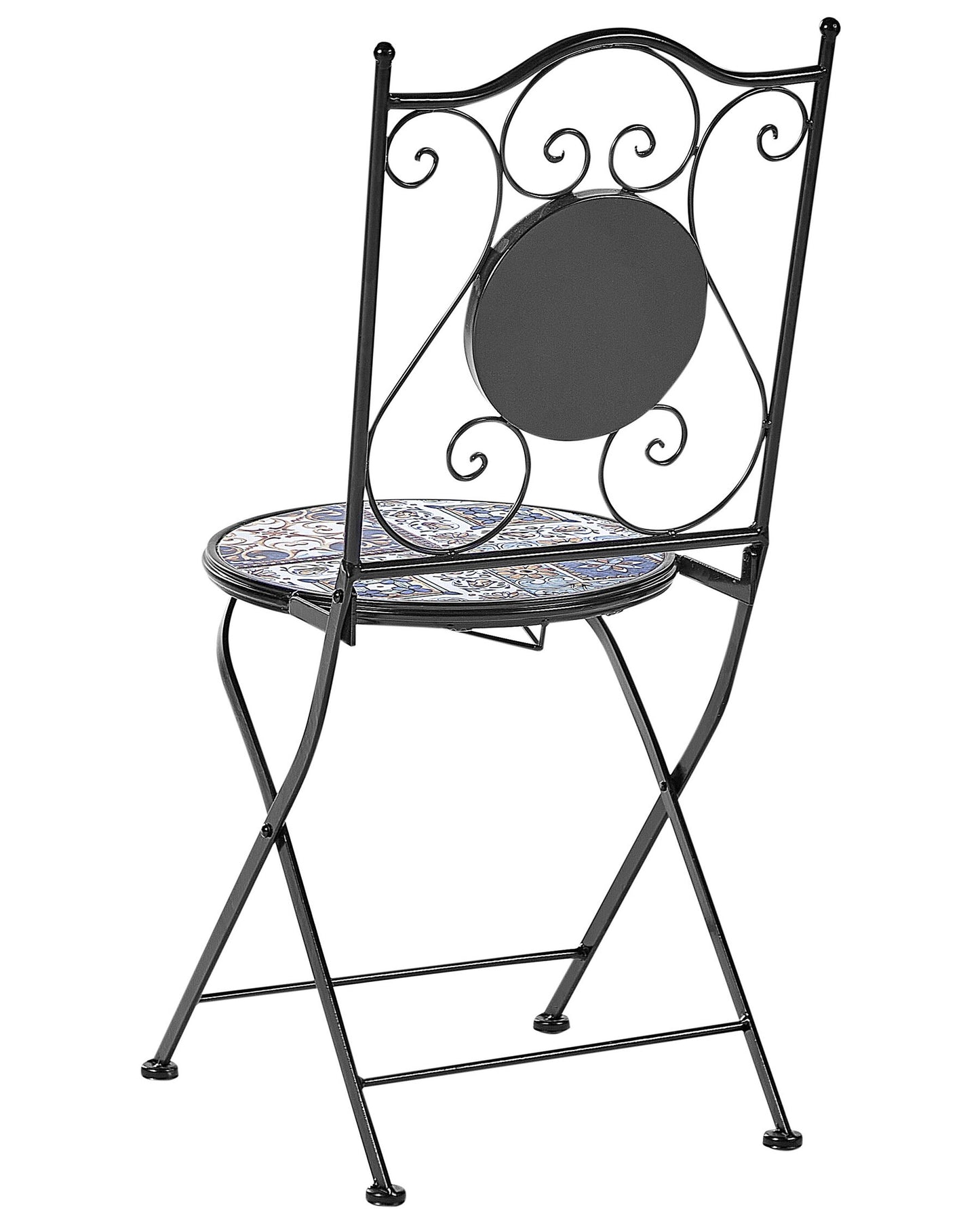 Set of 2 Garden Chairs CIVITA Metal Black