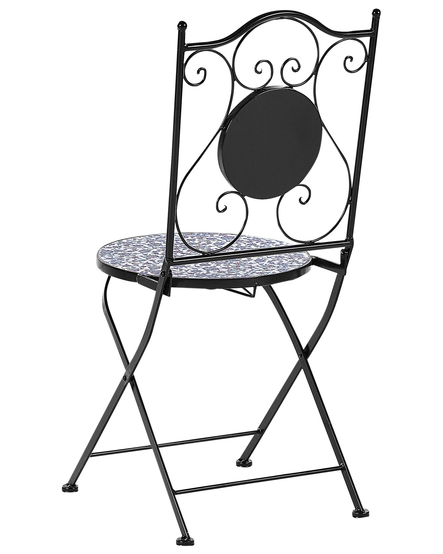 Set of 2 Garden Chairs CAMPRENA Metal Black
