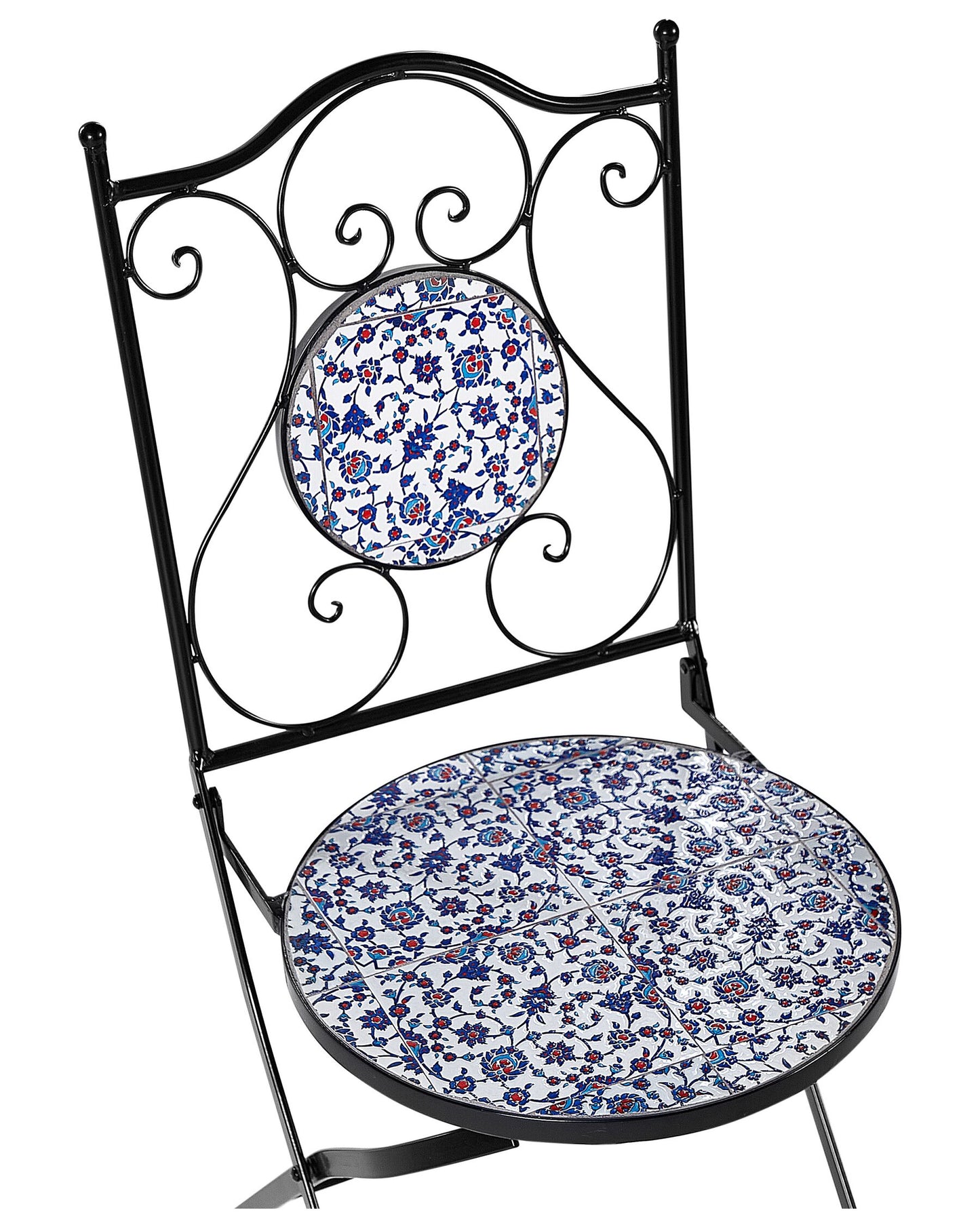 Set of 2 Garden Chairs CAMPRENA Metal Black
