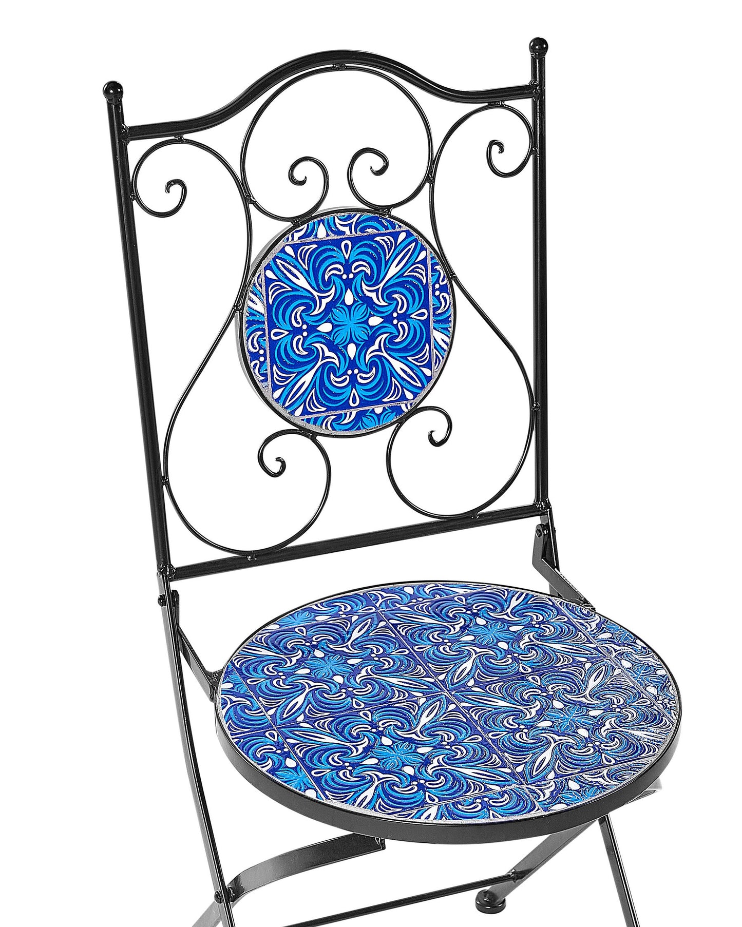 Set of 2 Garden Chairs CIGLIANO Metal Black