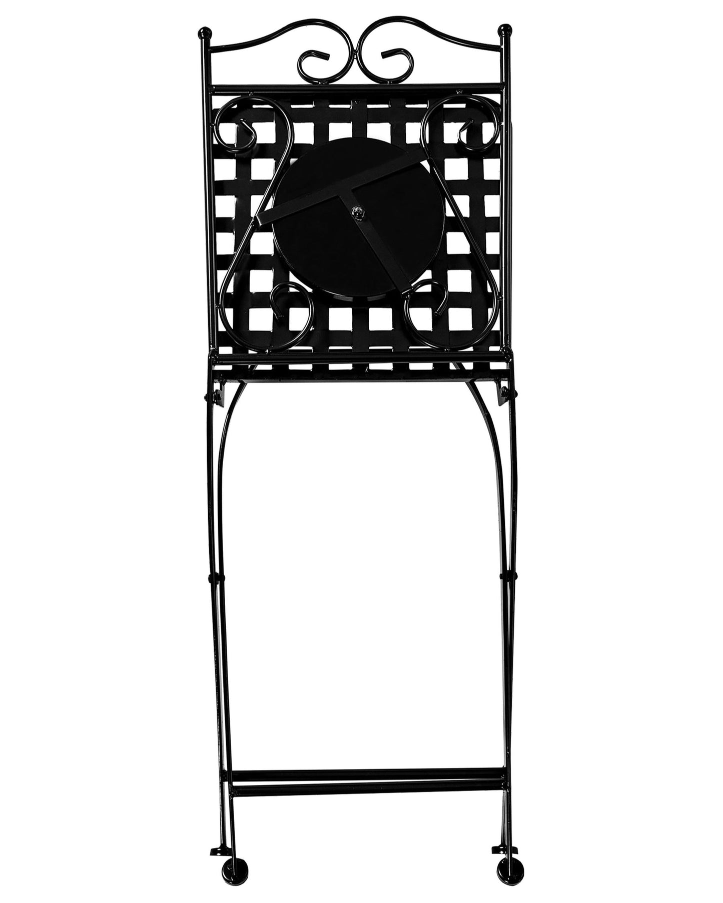 Set of 2 Garden Chairs CARPINO Metal Black
