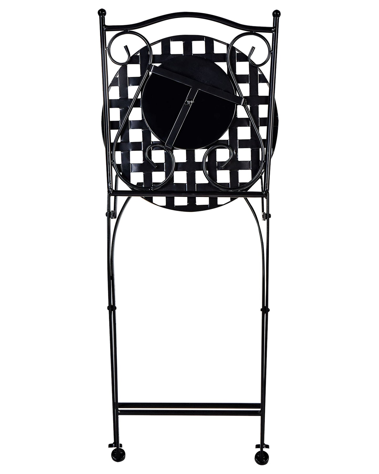 Set of 2 Garden Chairs CASARIO Metal Black