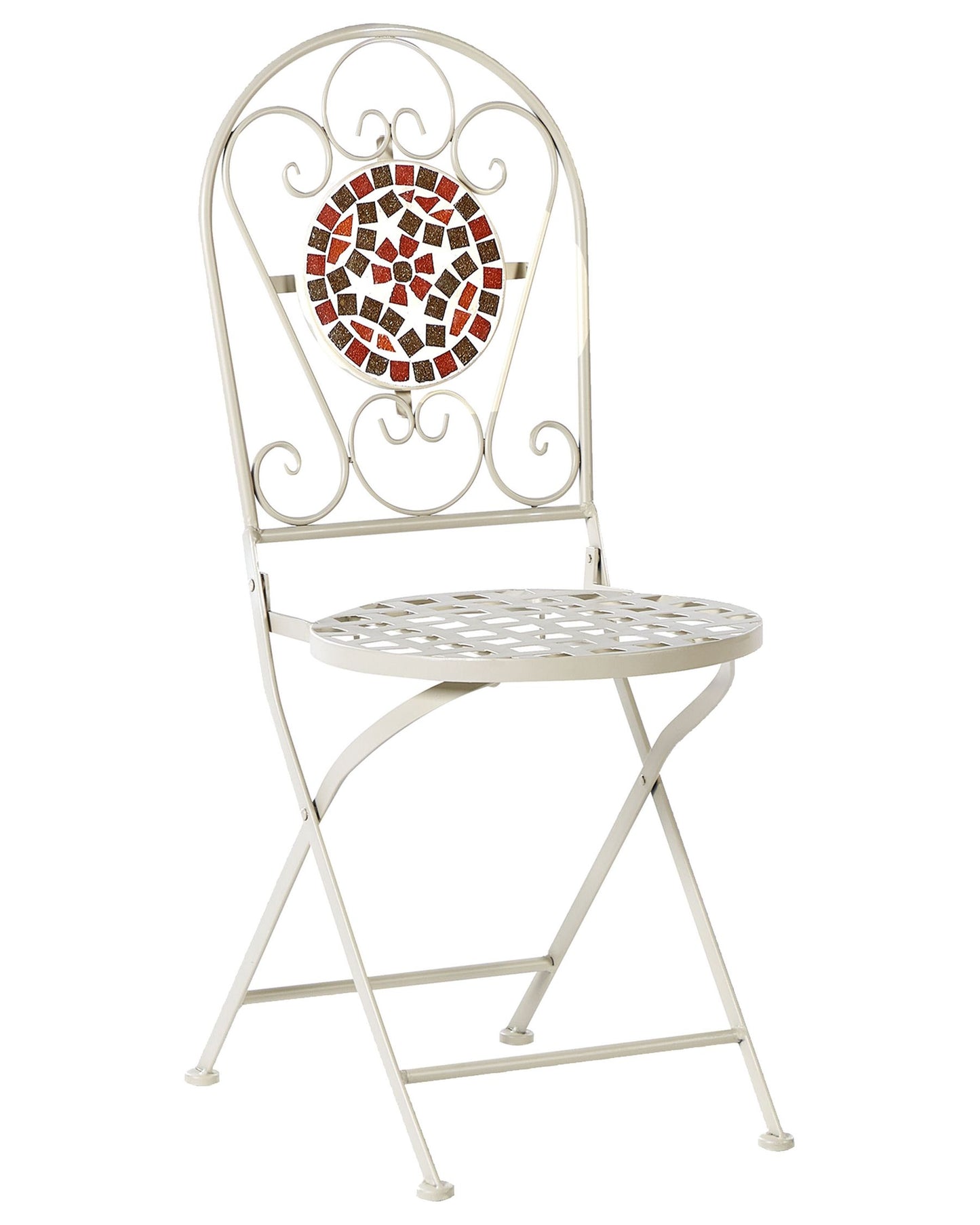 Set of 2 Garden Chairs SPELLO Metal White