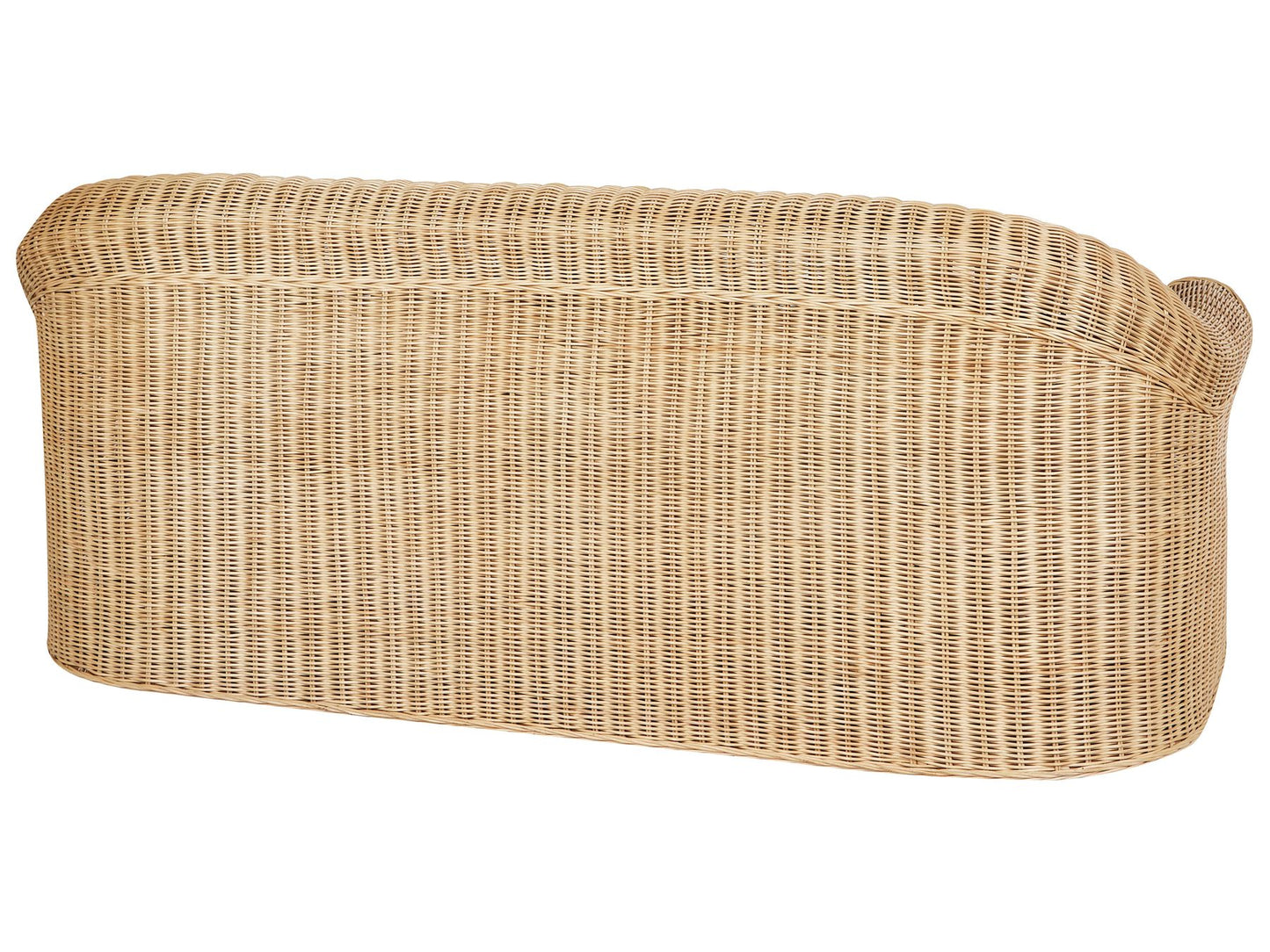 Garden Sofa 3 Seater LIVADEIA Rattan Natural