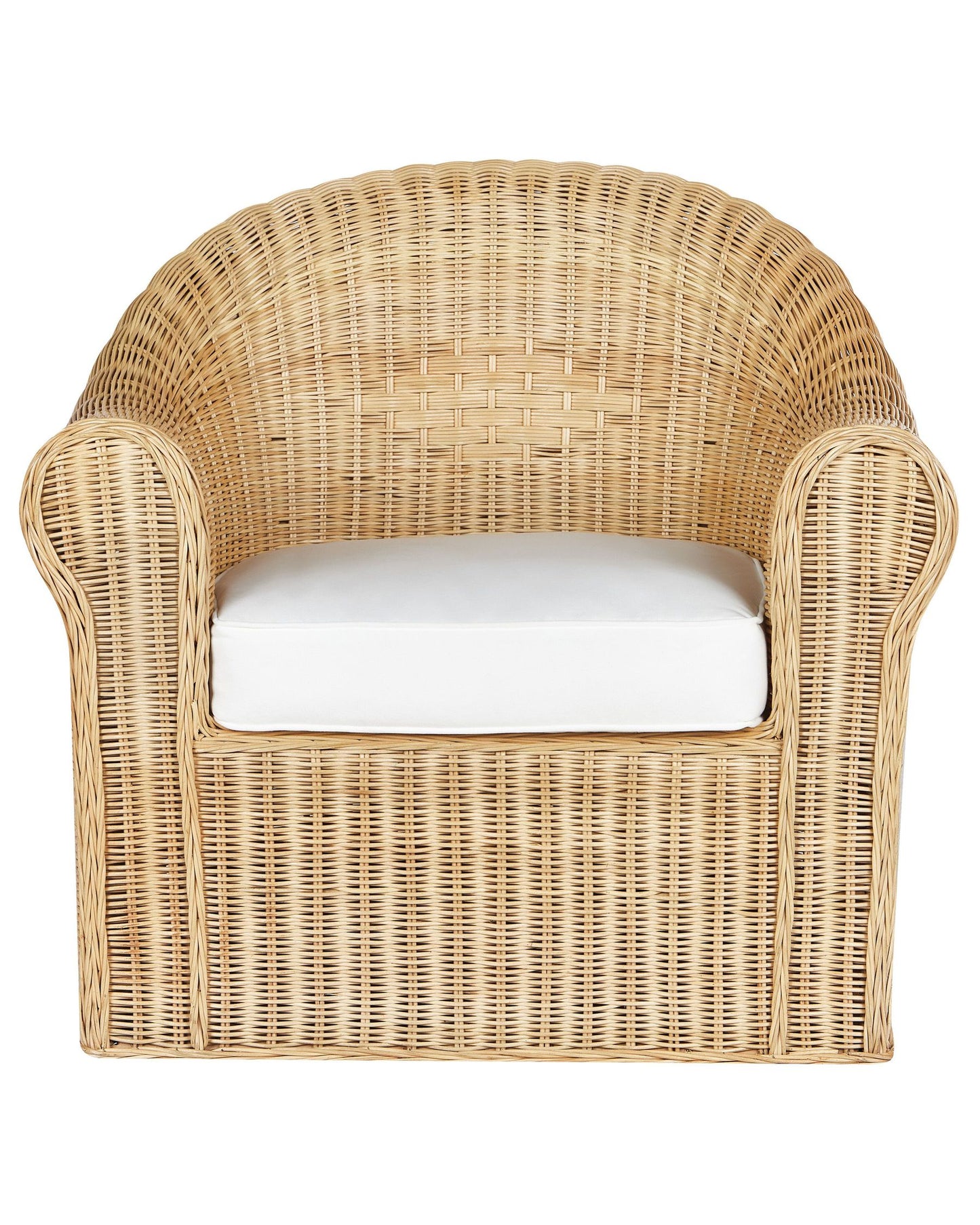 Garden Armchair LIVADEIA Rattan Natural