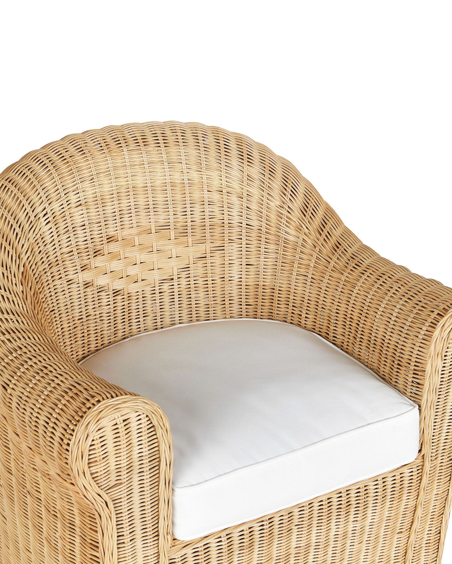 Garden Armchair LIVADEIA Rattan Natural