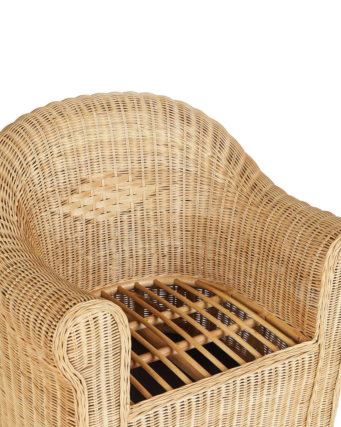 Garden Armchair LIVADEIA Rattan Natural
