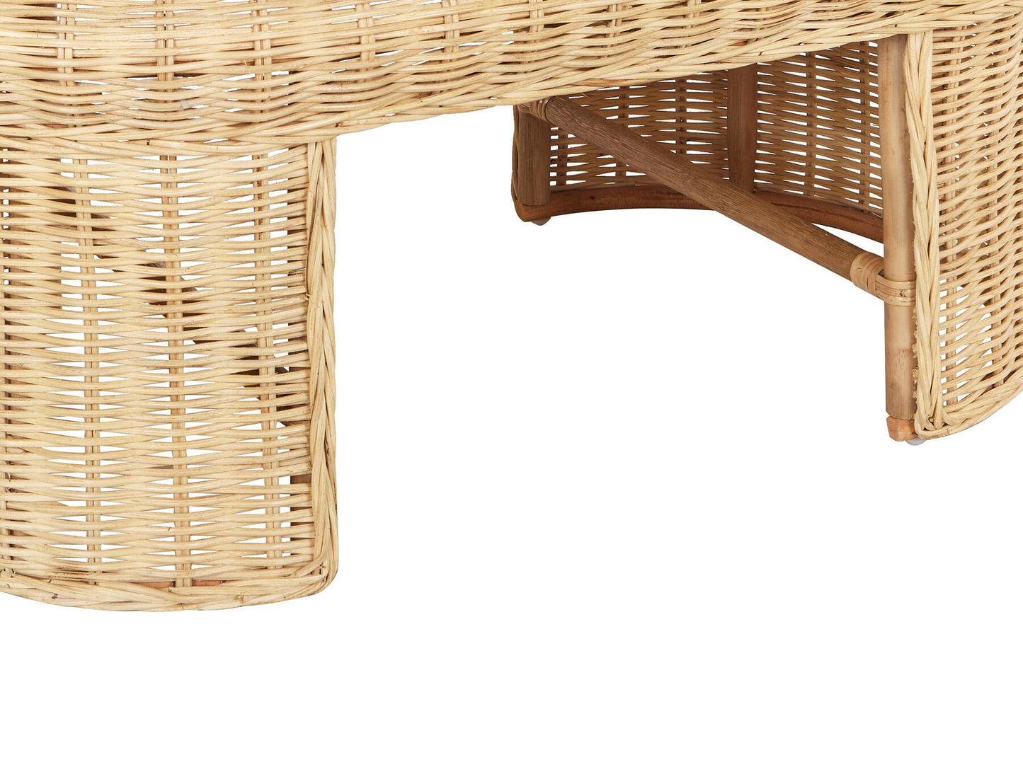 Garden Coffee Table LIVADEIA 60 cm 96 cm Rattan Natural