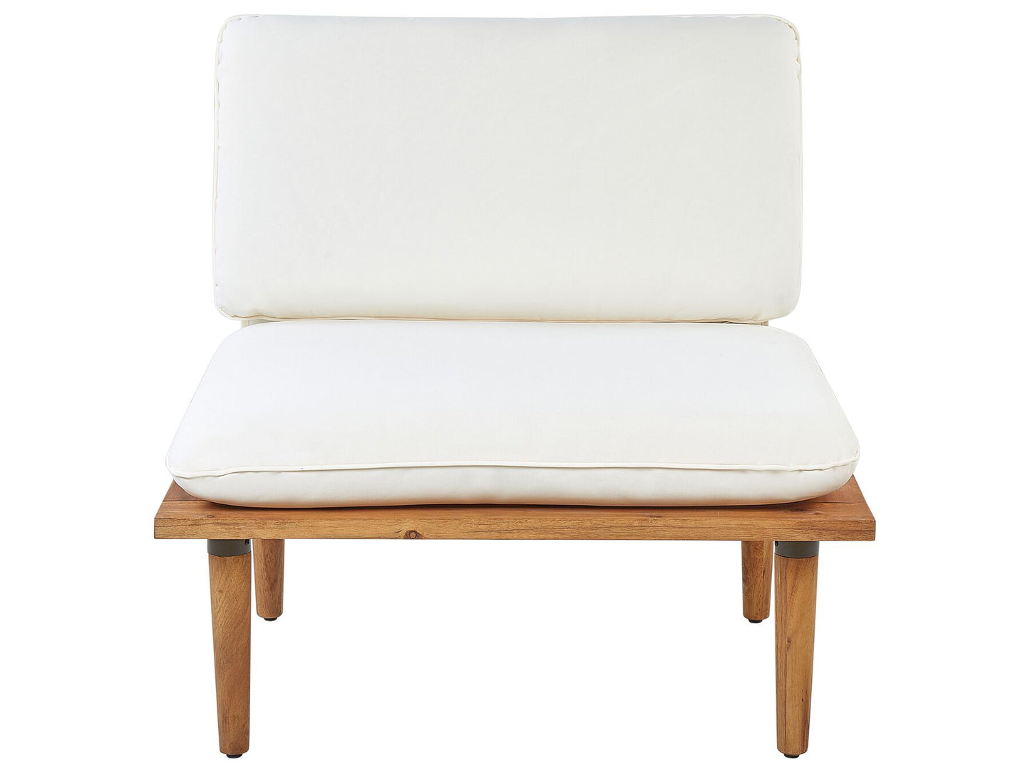 Garden Lounge Set with Table 4 Seater FRASCATI Modular Certified Acacia Wood Off-White
