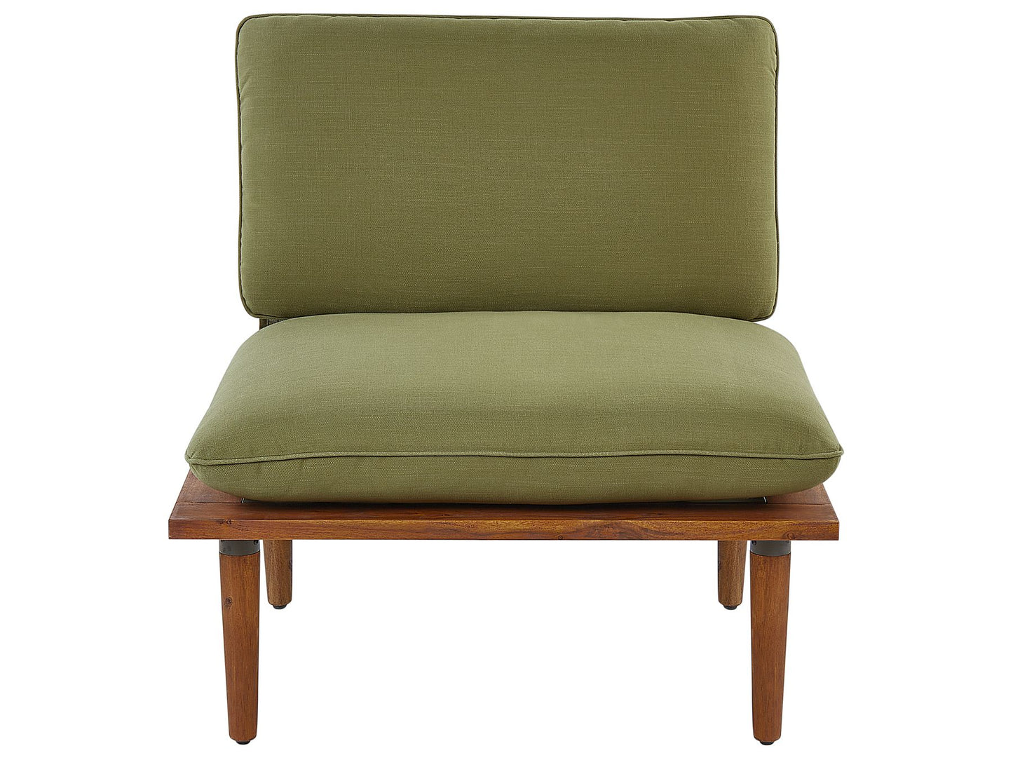Garden Lounge Set with Table 4 Seater FRASCATI Modular Certified Acacia Wood Olive Green