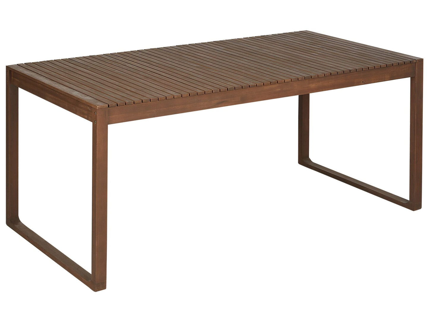 Garden Dining Set 6 Seater SASSARI Acacia Wood Dark Brown