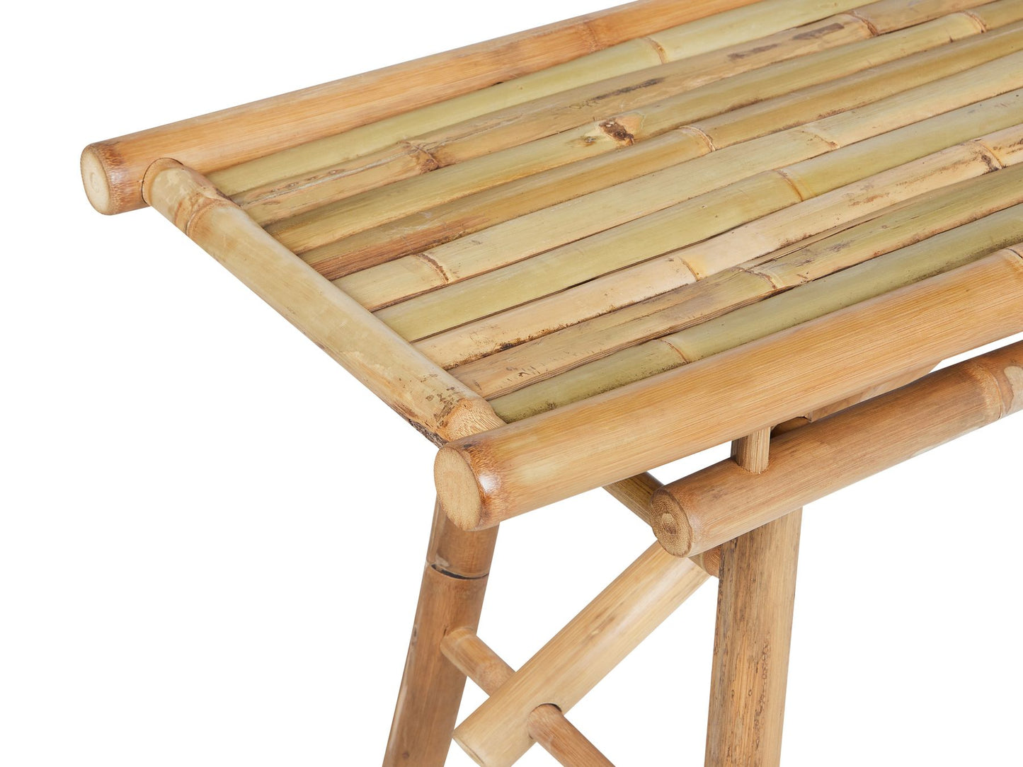 Garden Dining Set 4 Seater TINDARI Bamboo Wood Light Brown
