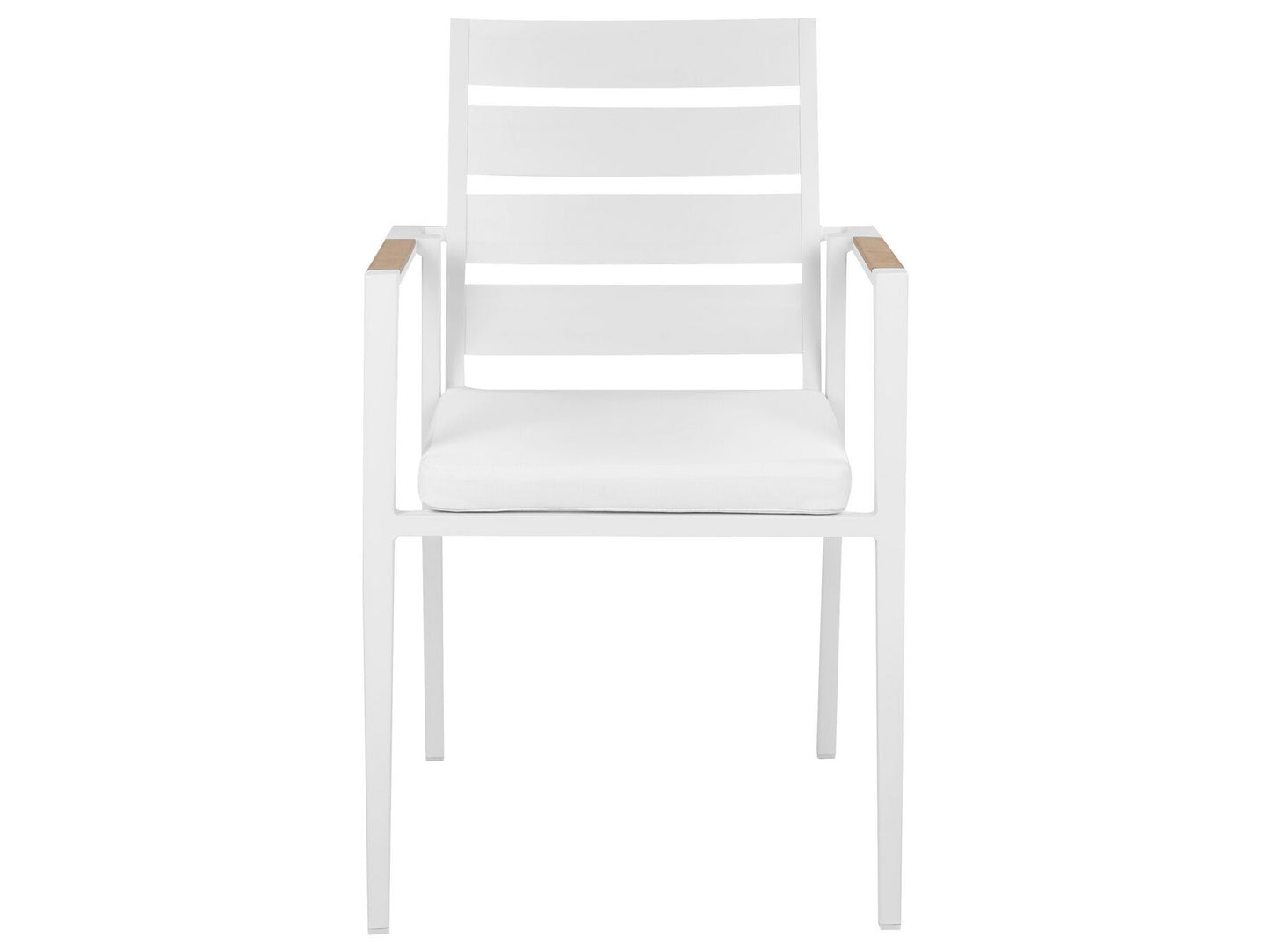 Garden Dining Set 6 Seater VALCANETTO/TAVIANO Metal White