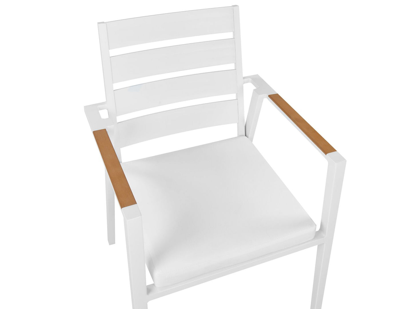Garden Dining Set 6 Seater VALCANETTO/TAVIANO Metal White
