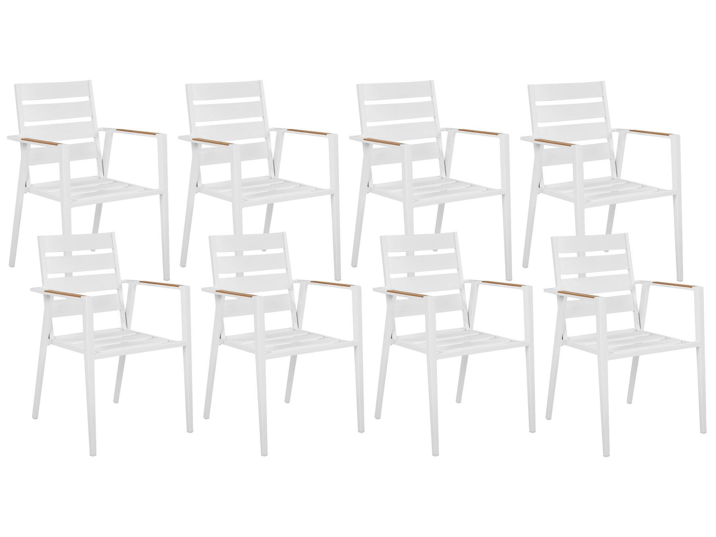 Garden Dining Set 8 Seater VALCANETTO/TAVIANO with Cushions Metal Grey