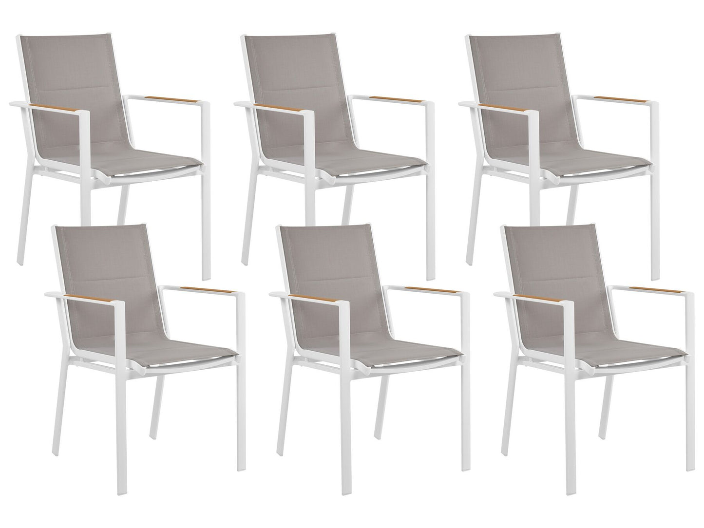 Garden Dining Set 6 Seater VALCANETTO/BUSSETO Metal Grey
