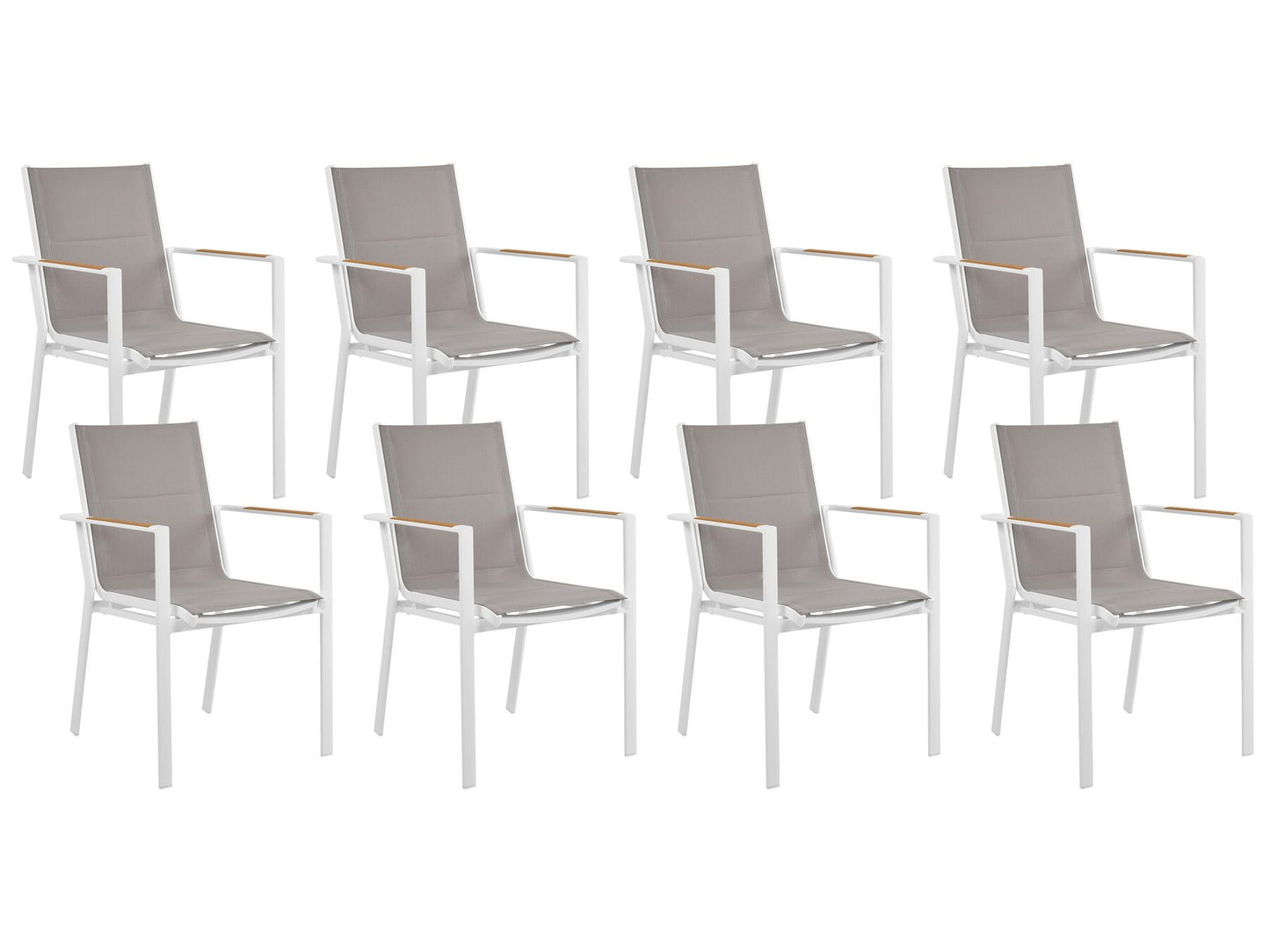 Garden Dining Set 8 Seater VALCANETTO/BUSSETO Metal Grey