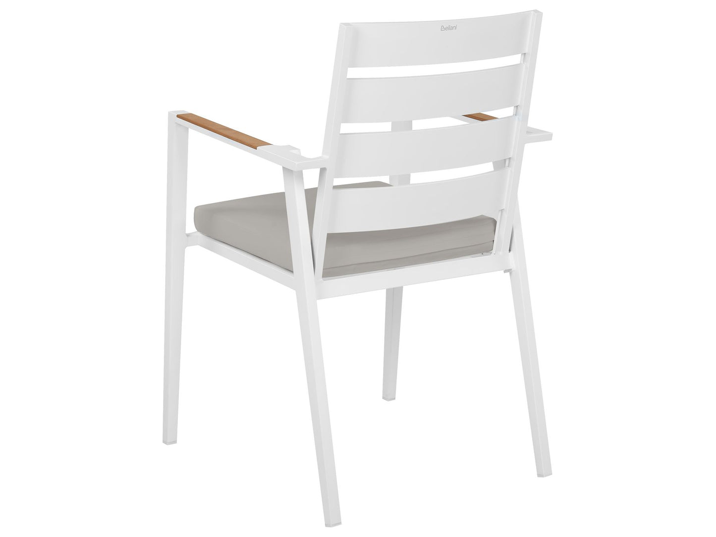 Garden Dining Set 4 Seater MALETTO/TAVIANO with Cushions Metal Marble Effect Grey