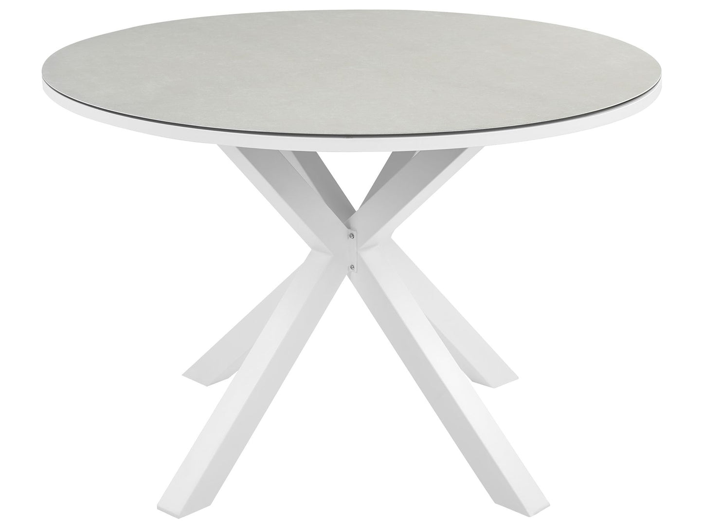 Garden Dining Set 4 Seater MALETTO/BUSSETO Metal Grey