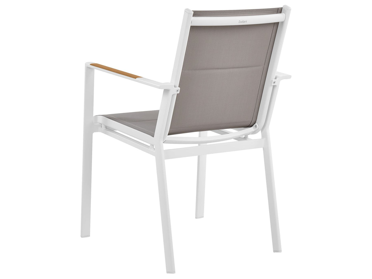 Garden Dining Set 4 Seater MALETTO/BUSSETO Metal Marble Effect Grey