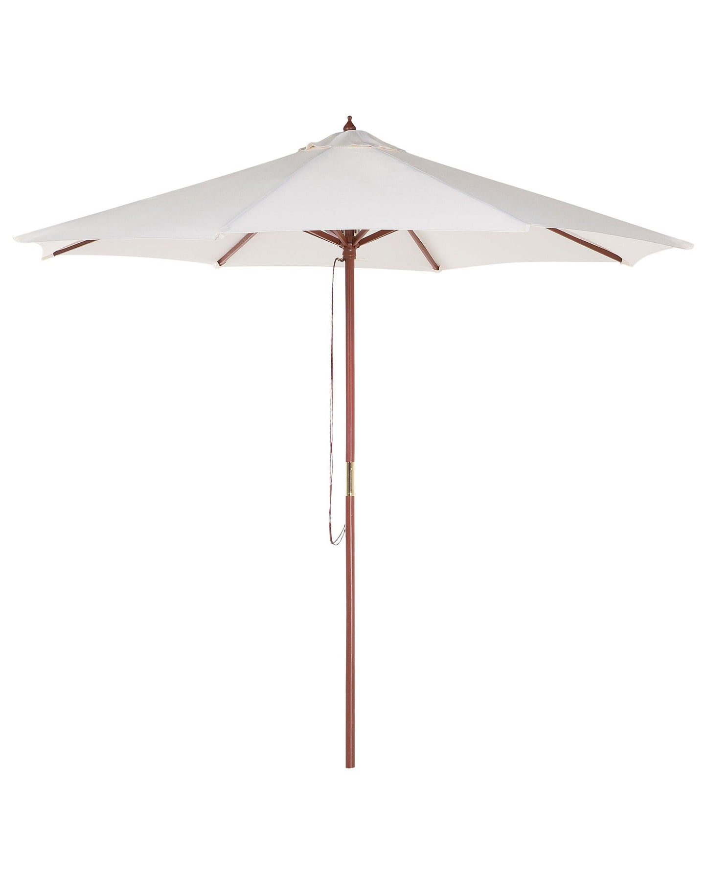 Garden Dining Set 4 Seater AGELLO with Parasol (12 Options) Acacia Wood Brown