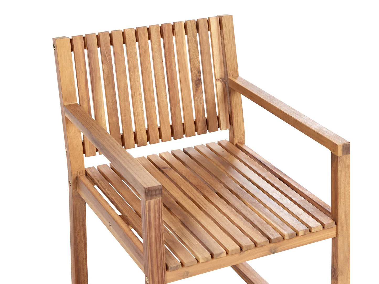 Garden Dining Set 6 Seater SASSARI II Certified Acacia Wood Light Brown