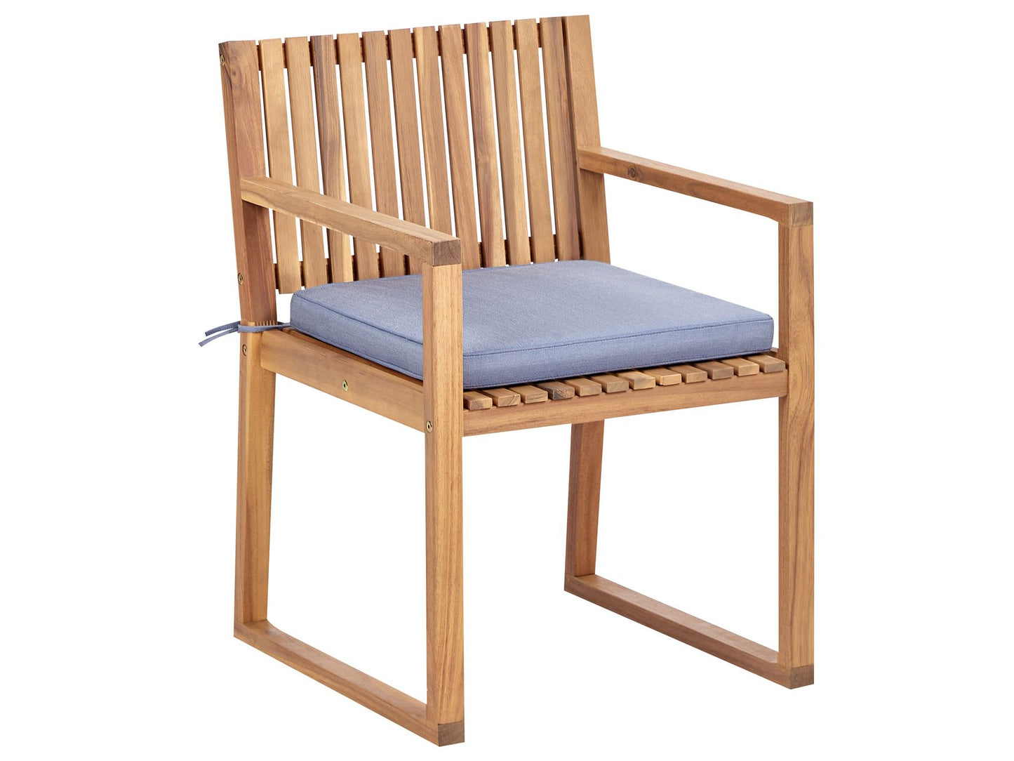 Garden Dining Set 8 Seater SASSARI II with Cushions Certified Acacia Wood Blue