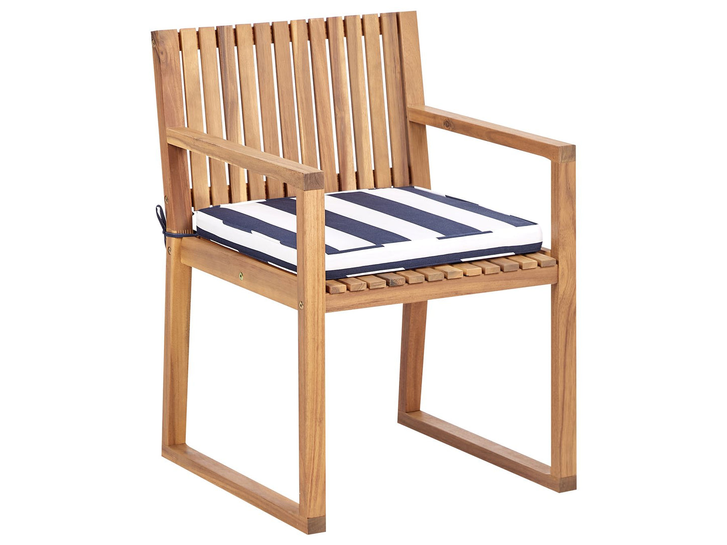 Garden Dining Set 8 Seater SASSARI II with Cushions Certified Acacia Wood Navy Blue