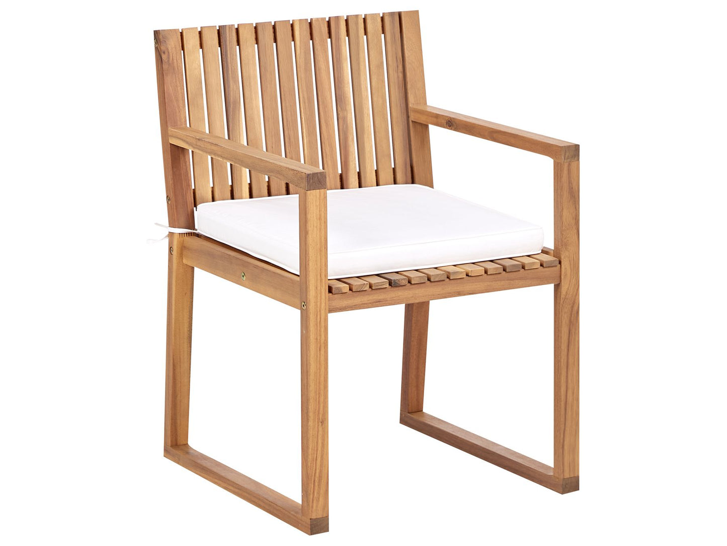 Garden Dining Set 8 Seater SASSARI II with Cushions Certified Acacia Wood Off-White