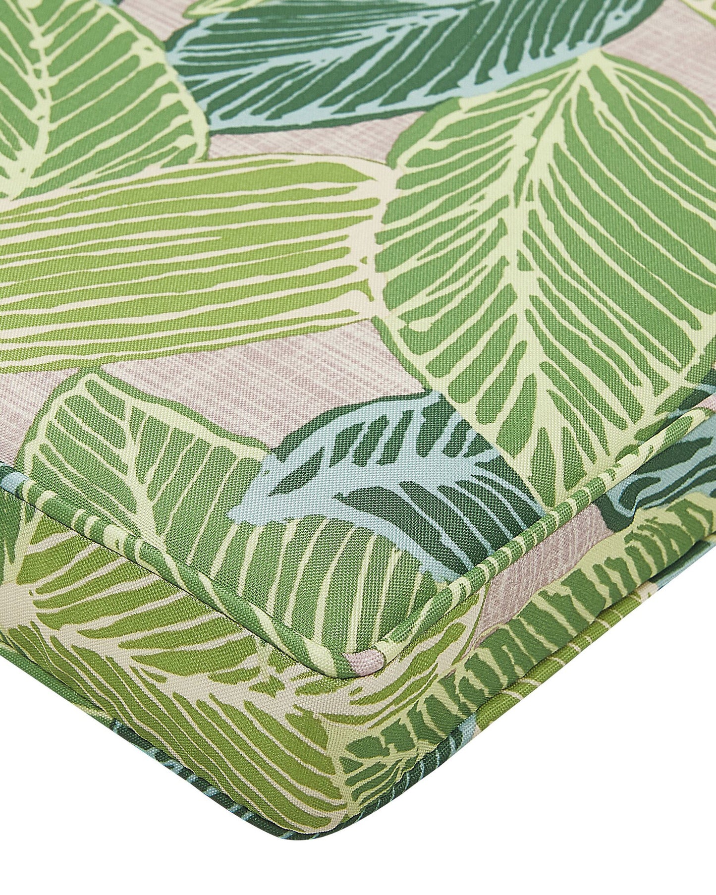 Set of 8 Garden Chairs with Cushions SASSARI Acacia Wood Light Green