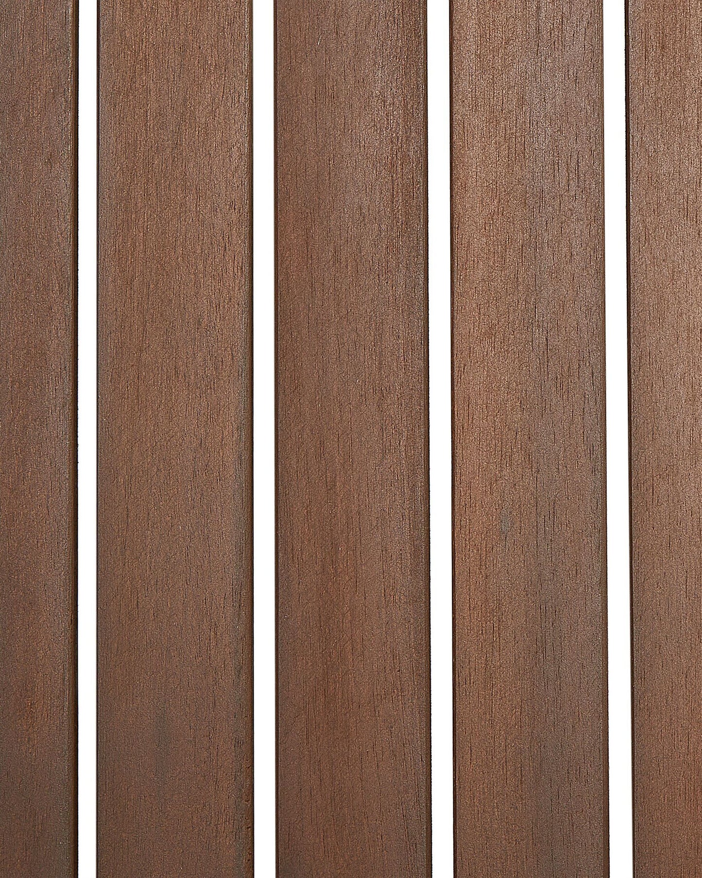 Set of 8 Garden Chairs with Cushions SASSARI Acacia Wood Off-White
