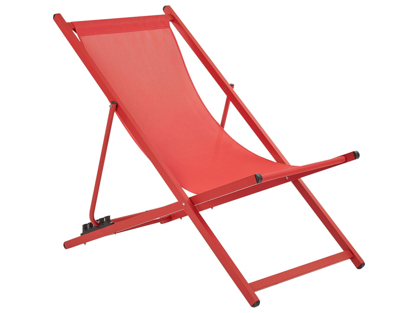 Folding Deck Chair Red LOCRI II