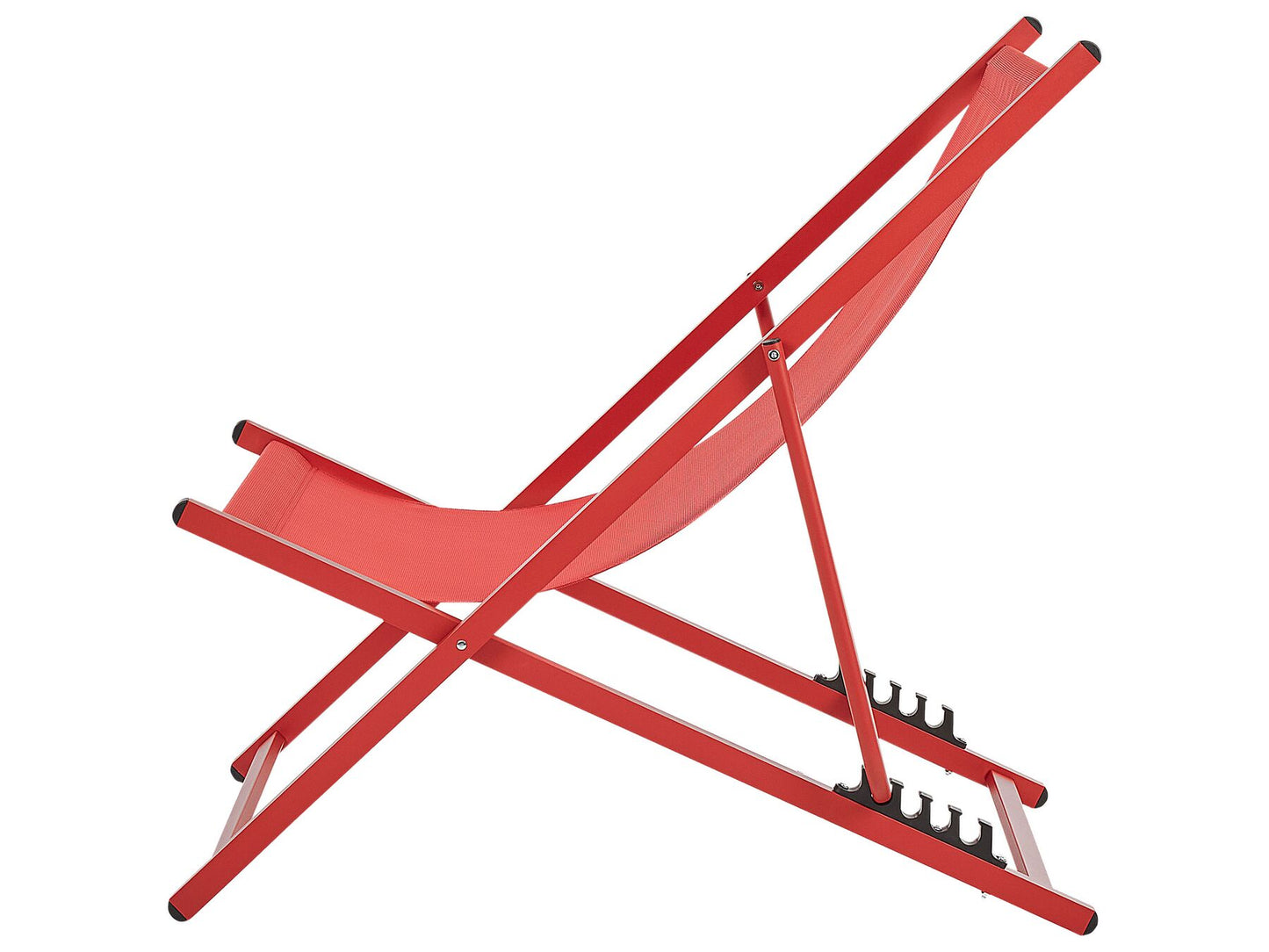 Folding Deck Chair Red LOCRI II