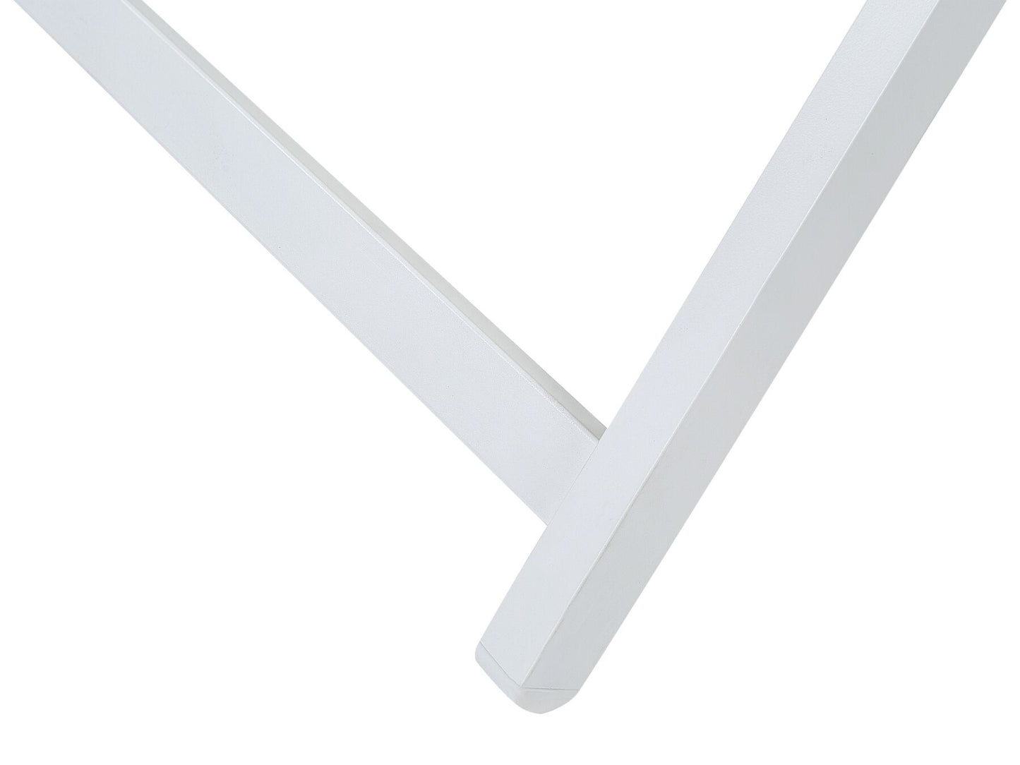 Folding Deck Chair Beige and White LOCRI II