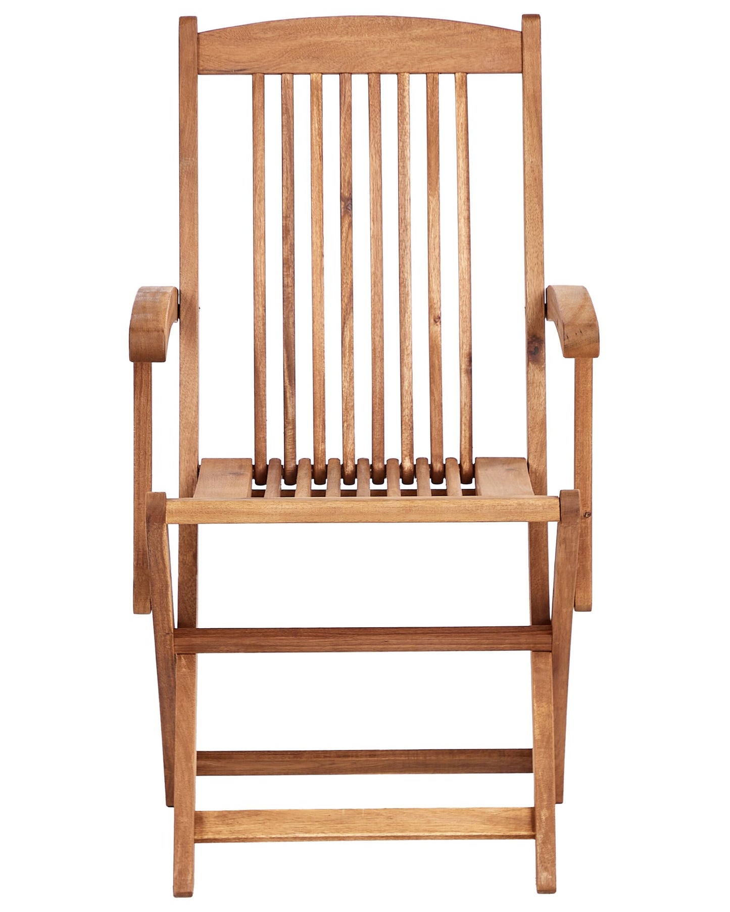 Set of 2 Garden Chairs MAUI II Acacia Wood Light Brown
