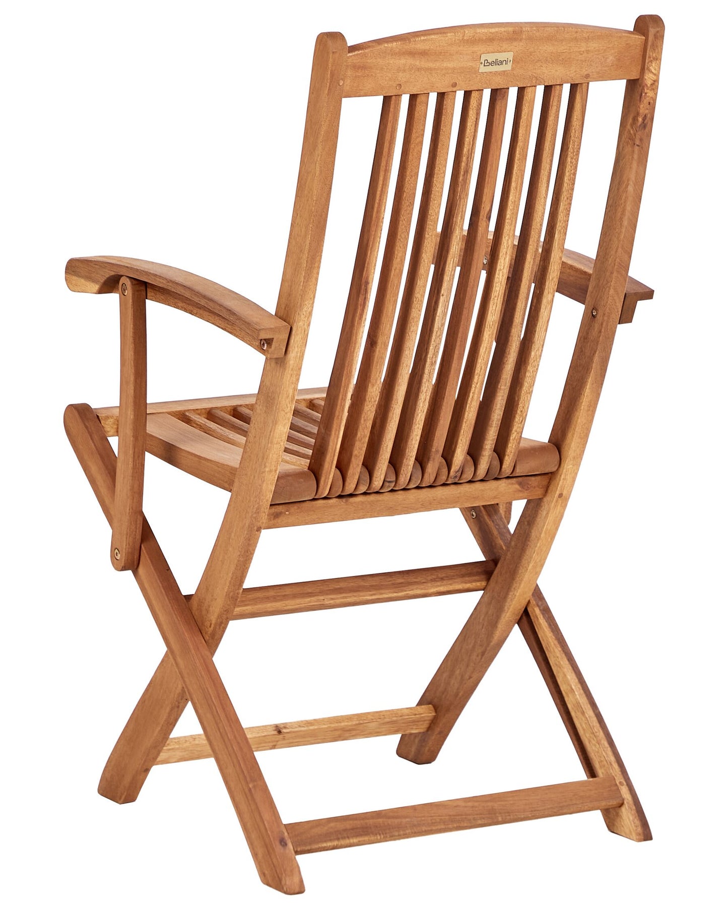Set of 2 Garden Chairs MAUI II Acacia Wood Light Brown