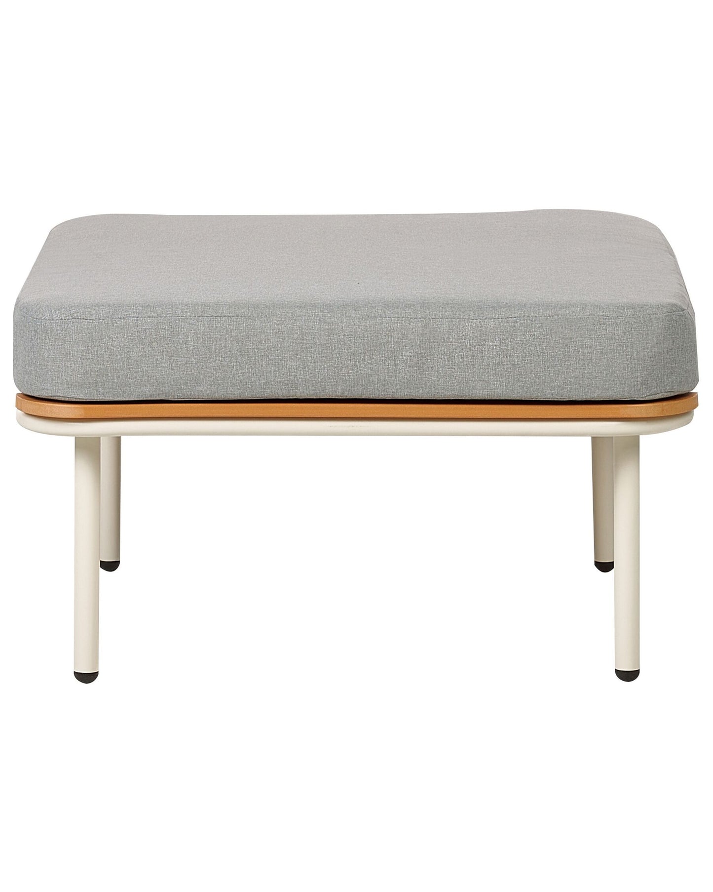 Garden Ottoman SENISE Metal Grey