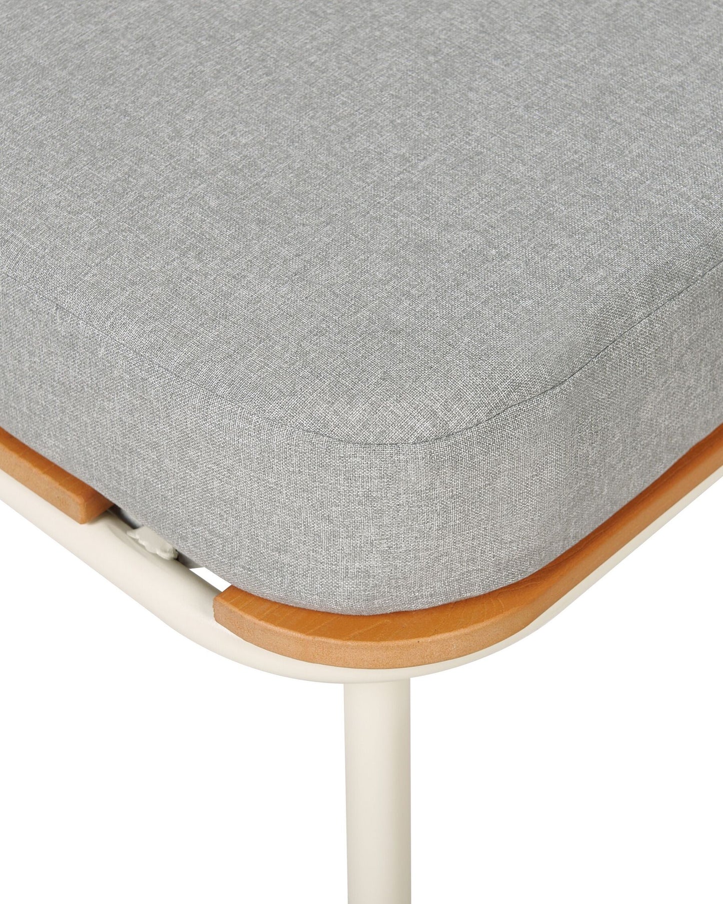 Garden Ottoman SENISE Metal Grey