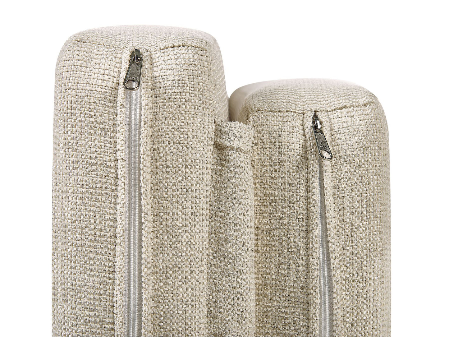 Rattan Sun Lounger with Cushion Taupe PALESE