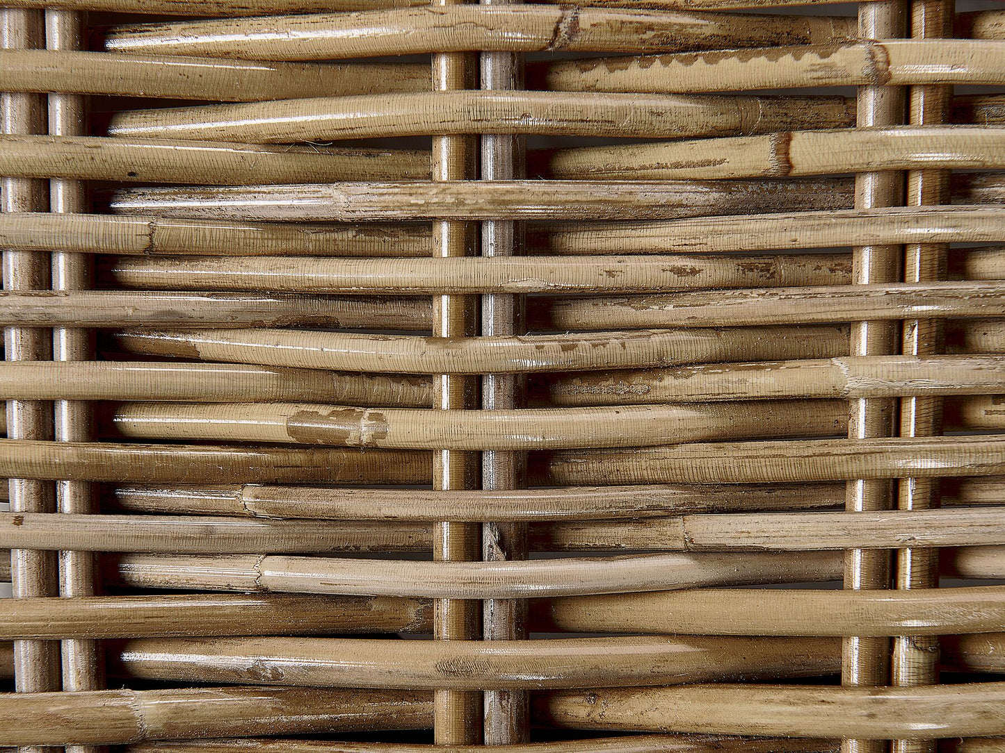 Rattan Sun Lounger with Cushion Taupe PALESE