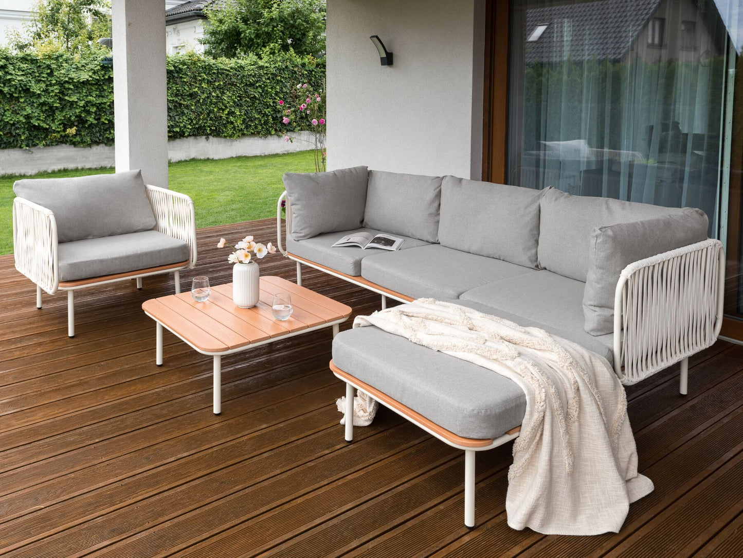 garden sofa 2 seater susua rattan natural